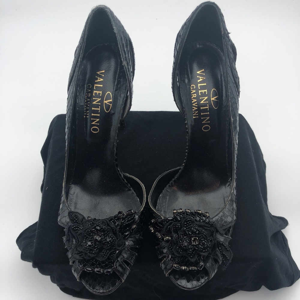 Exotic Snake Skin Valentino Garavani sz 38.5
